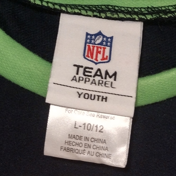 NFL Football Seattle Seahawks pajamas Large 10/12 unisex kids - Picture 4 of 4